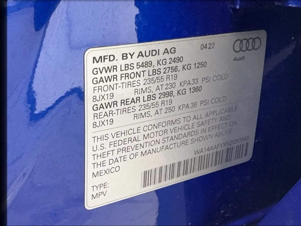 Used 2022 Blue Audi  image 50