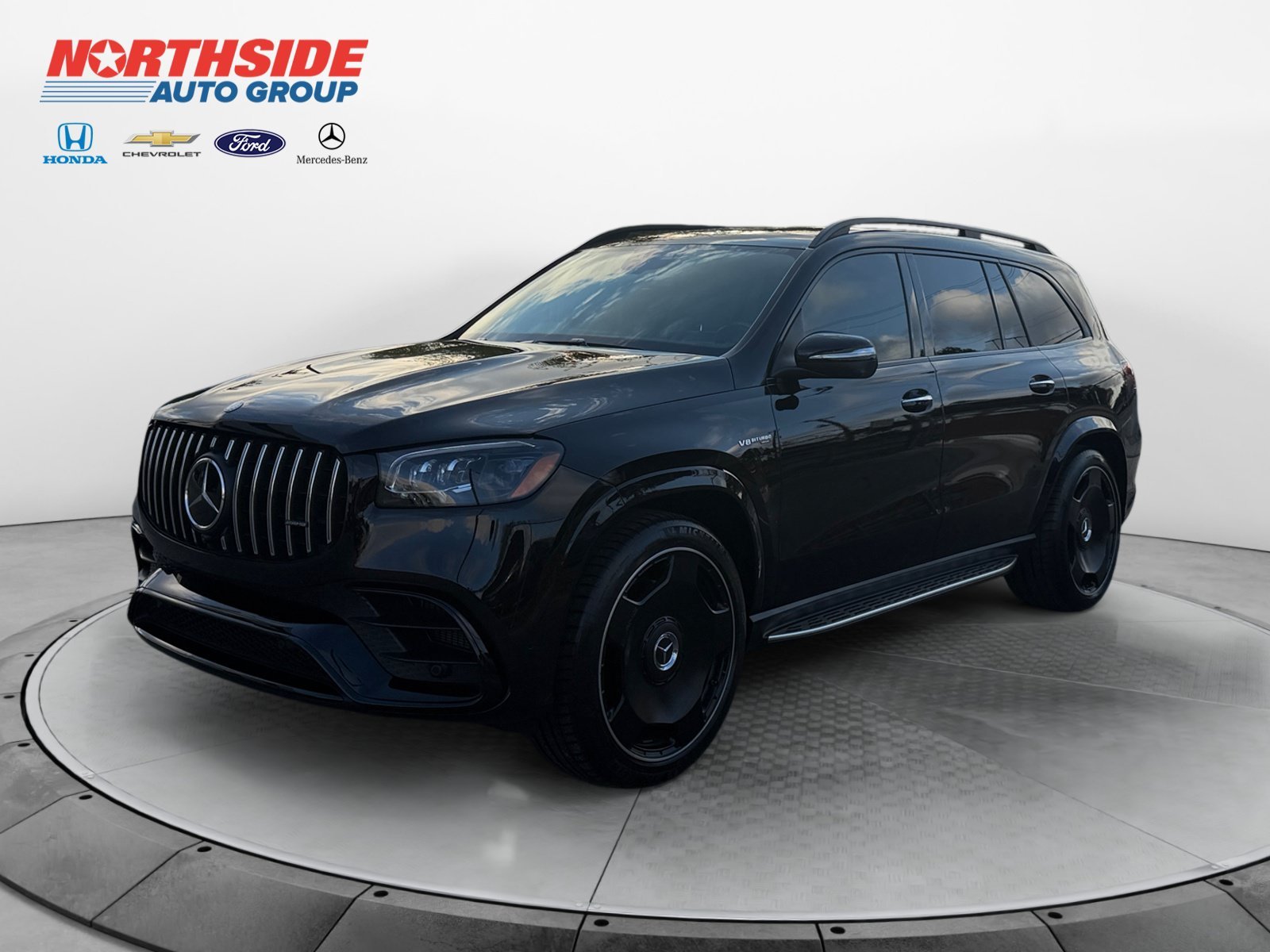 Used 2025 Obsidian Black Metallic Mercedes-Benz AMG® GLS 63 image 3
