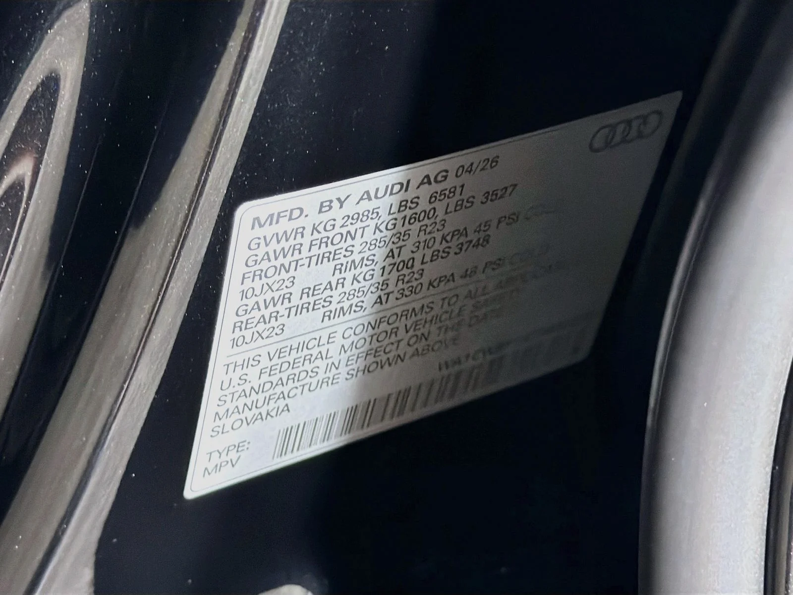 New 2026 Black Audi 4.0T Prestige image 34