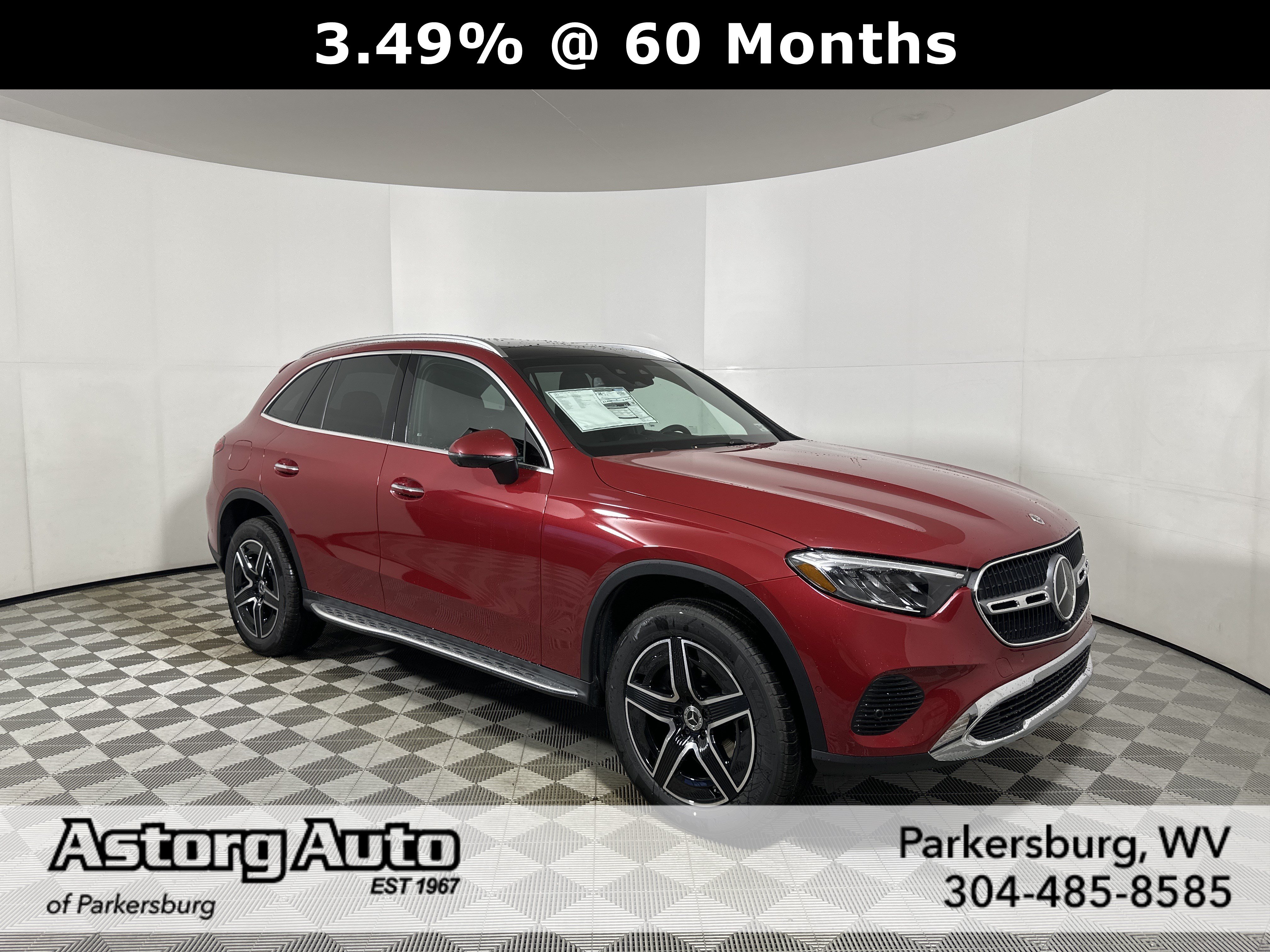 New 2026 MANUFAKTUR Patagonia Red Metallic Mercedes-Benz GLC 300 image 1