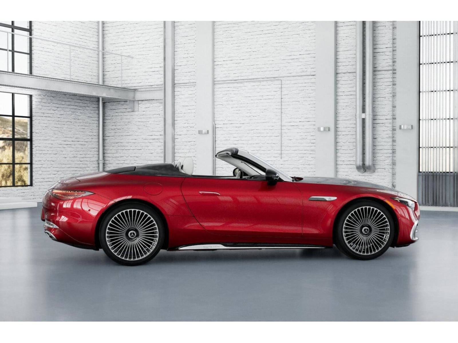New 2026 MANUFAKTUR garnet red metallic (Red Ambiance) Mercedes-Benz Maybach SL 680 Monogram Series image 17
