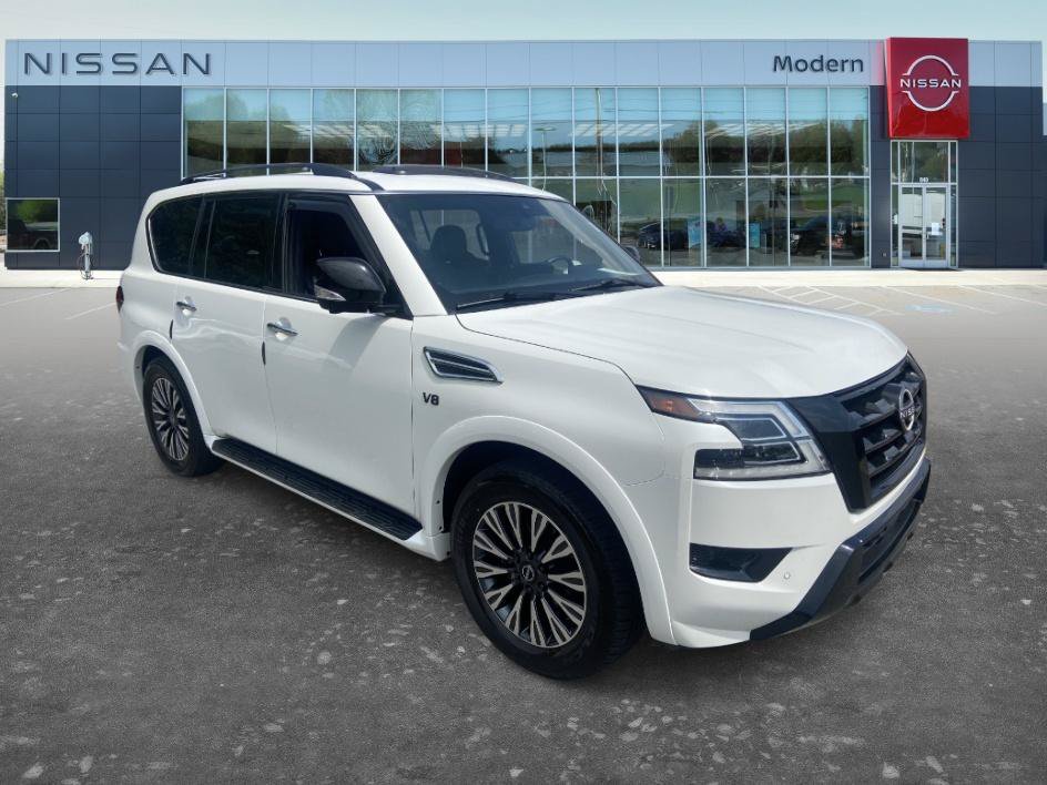 Used 2021 Aspen White Tricoat Nissan SL image 3