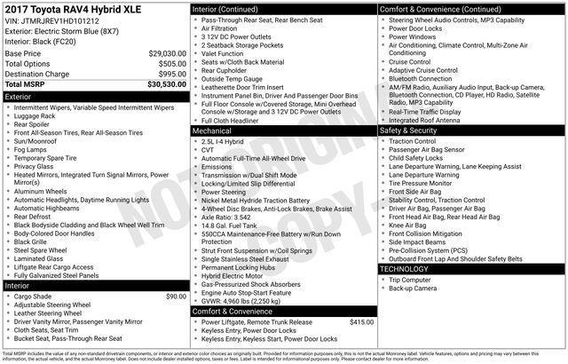 Used 2017 Electric Toyota XLE image 24