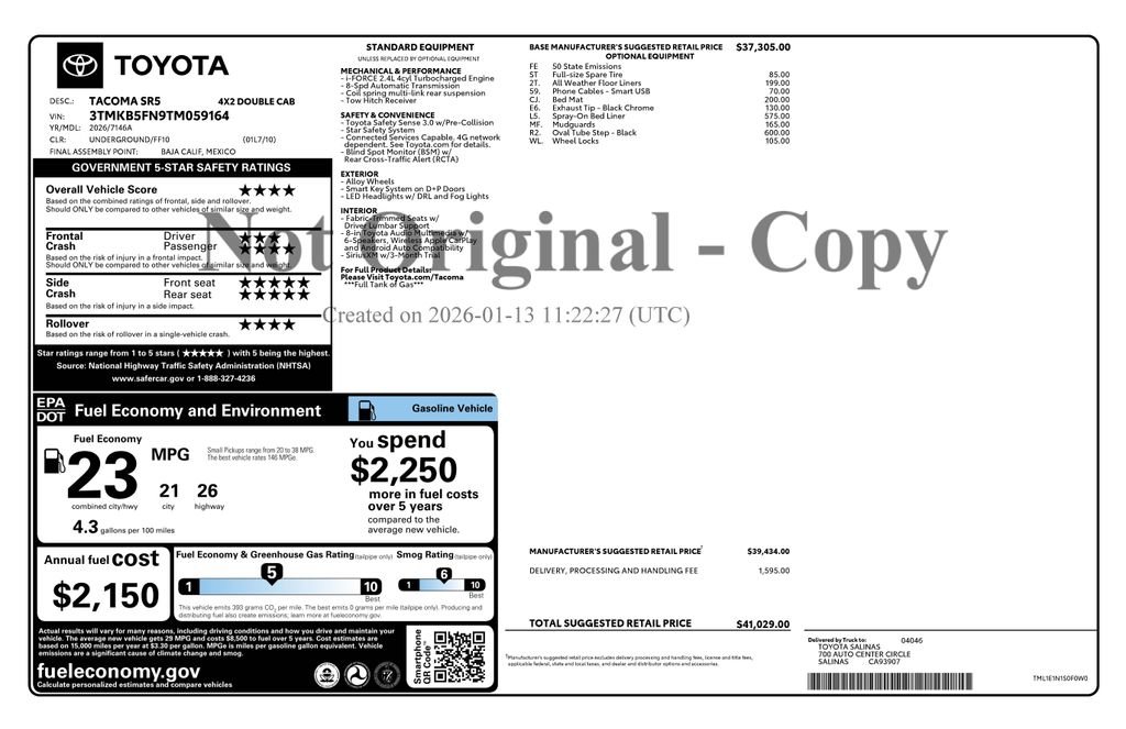 Certified Used 2026  Toyota SR5 image 4