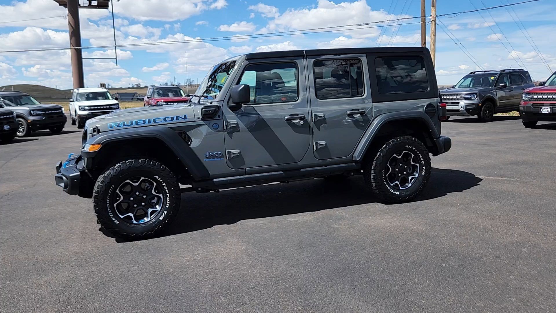 Certified 2023 Jeep Wrangler 4xe Rubicon 4XE with VIN 1C4JJXR61PW621577 for sale in Cheyenne, WY