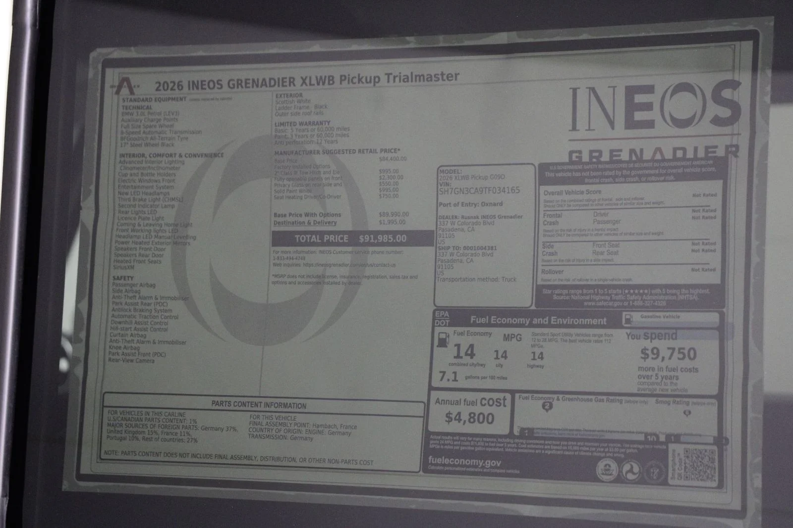 New 2026 Scottish White INEOS Trialmaster Edition image 22