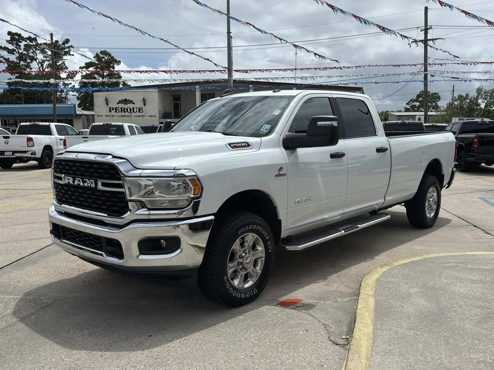 Used 2024 Bright White Clearcoat Ram Big Horn image 3