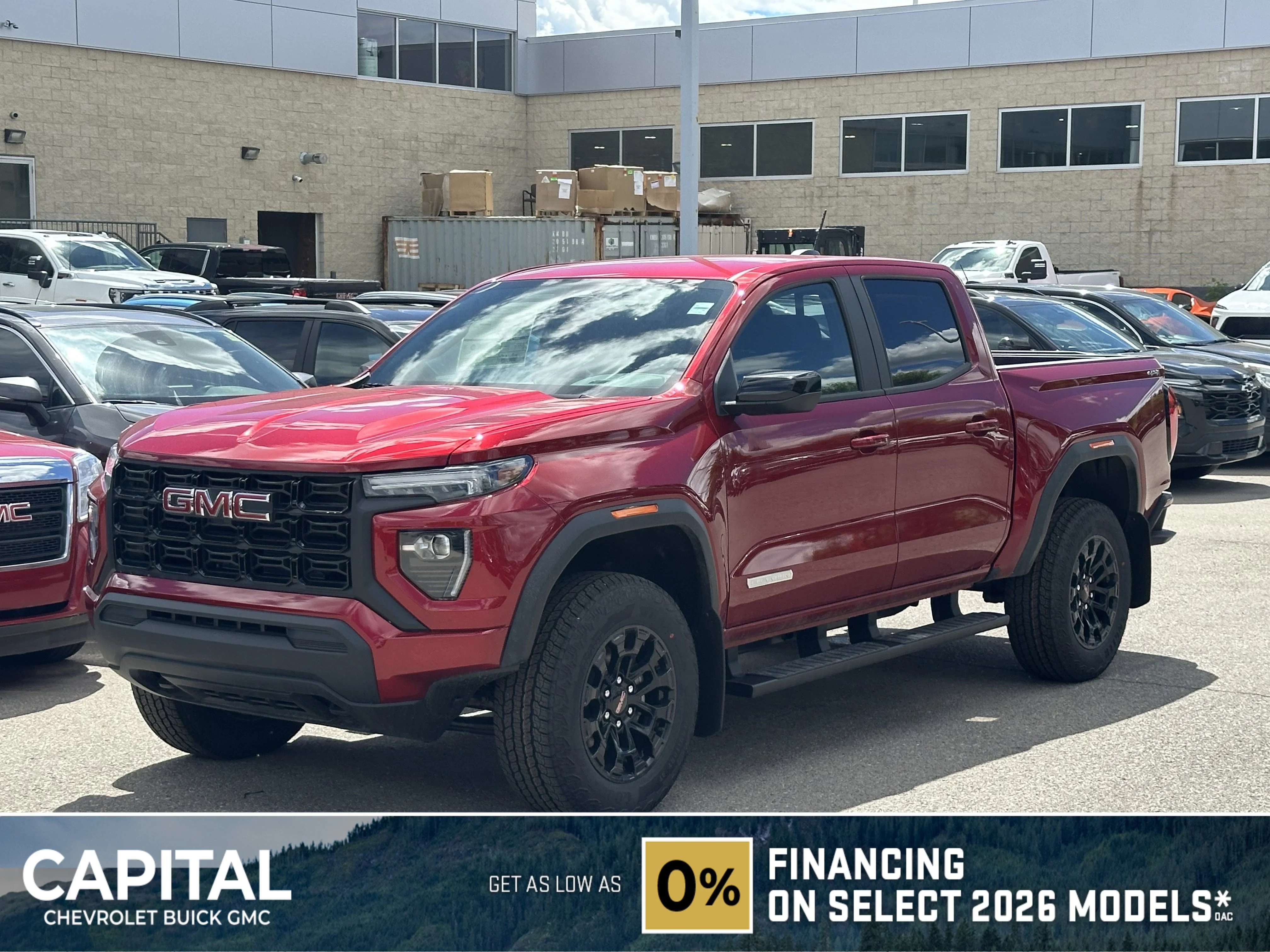 New 2026 Volcanic Red Tintcoat GMC Elevation image 1