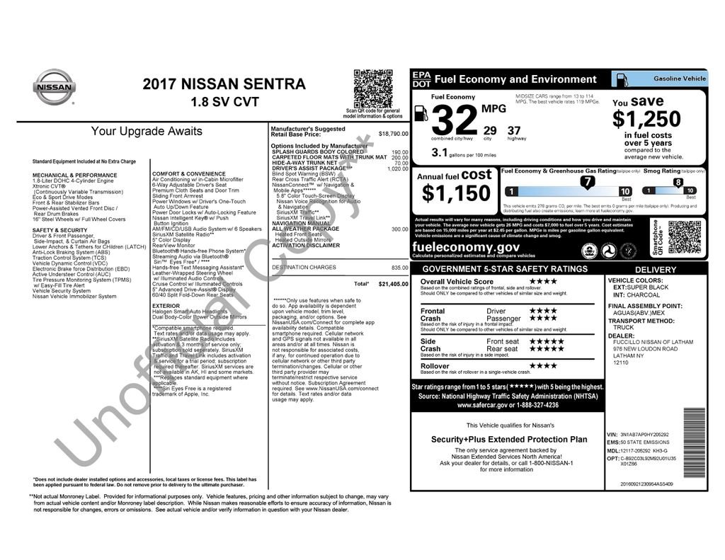 Used 2017 Black Nissan SV image 33