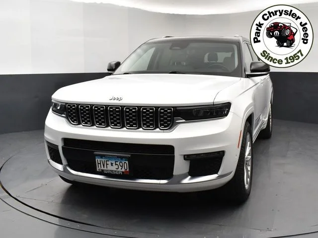 Used 2021 Jeep Grand Cherokee L Summit with VIN 1C4RJKET7M8145501 for sale in Burnsville, Minnesota