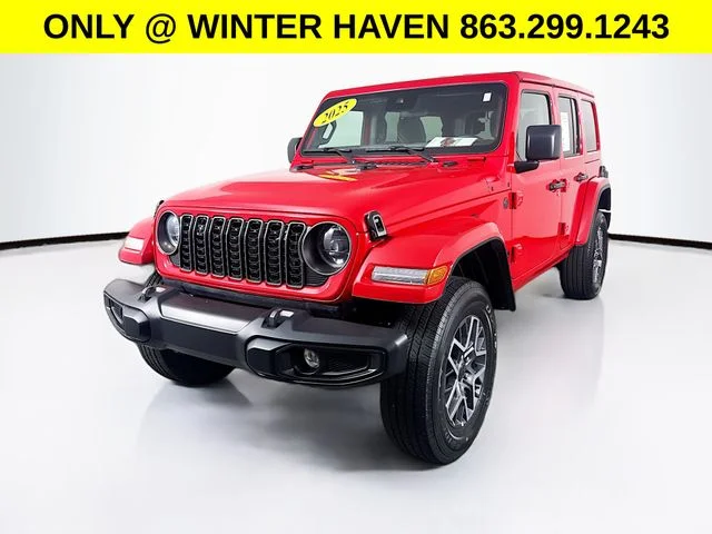 Used 2025 Red Jeep Sahara image 3