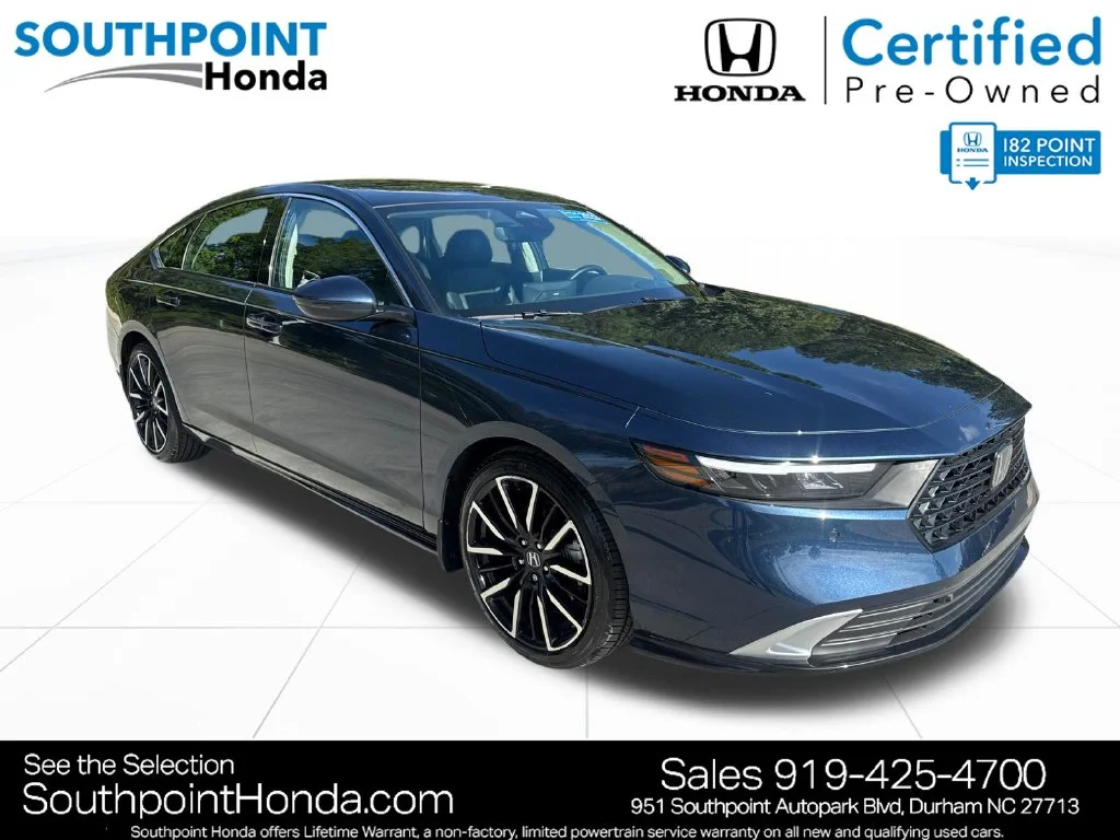Certified Used 2023 Canyon River Blue Metallic Honda Touring image 1