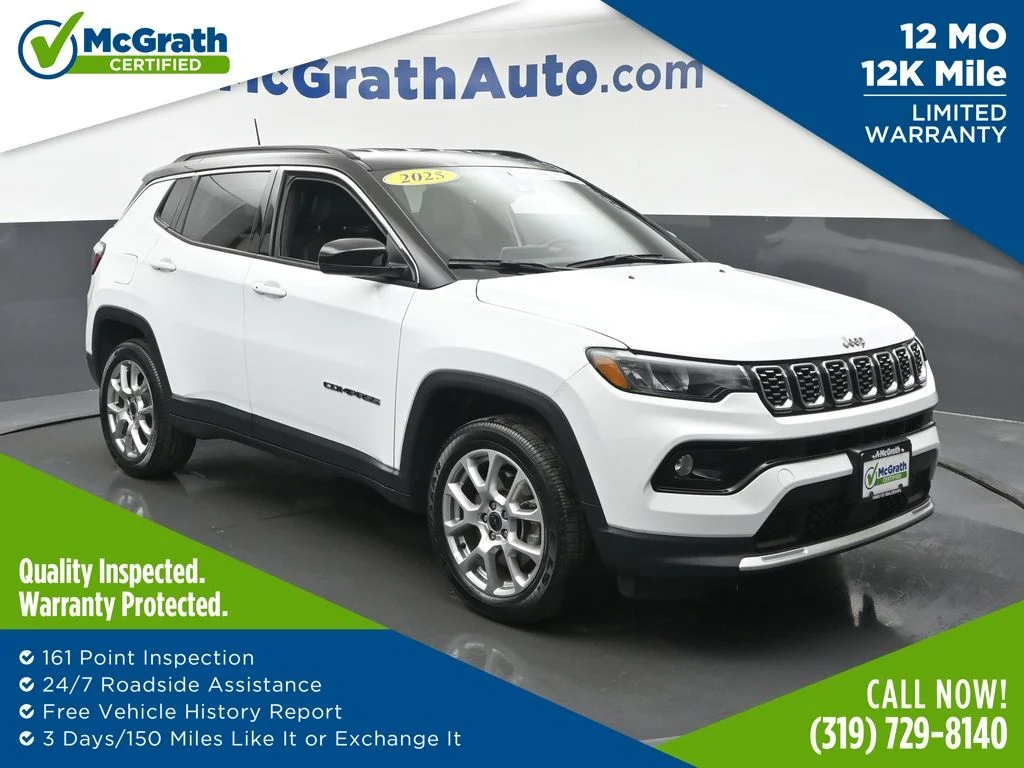 Certified Used 2025 White Jeep Limited image 1
