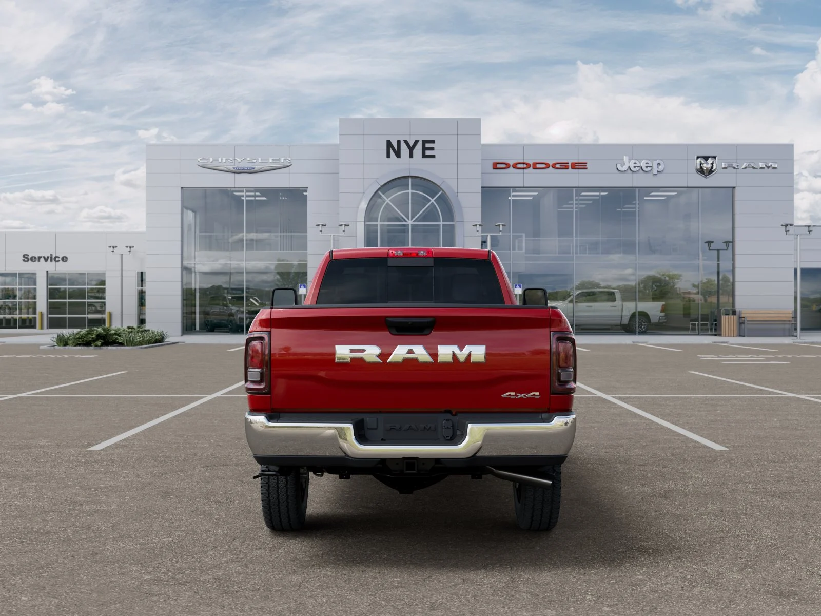 New 2026 Flame Red Clear-Coat Exterior Paint RAM Tradesman image 34
