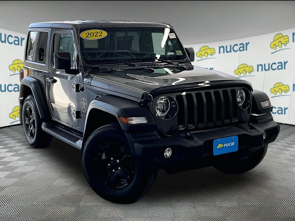 Used 2022 Granite Crystal Metallic Clearcoat Jeep Sport S image 1