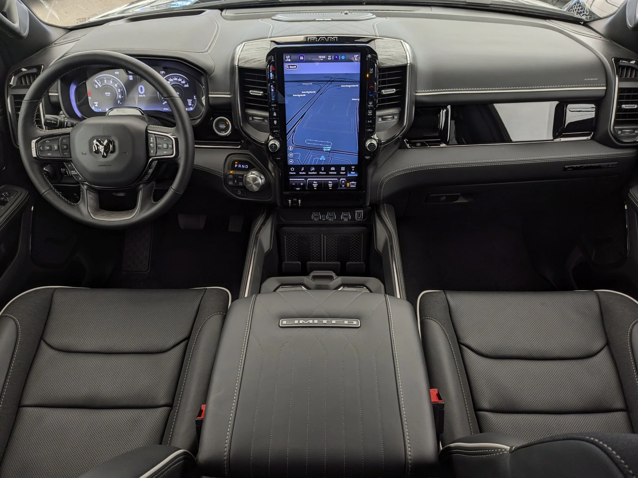 New 2026 Black RAM Limited - - Level A Grp - Pano Sunroof - 14.4 Uconnect NAV - Surround View Camera & More! image 26