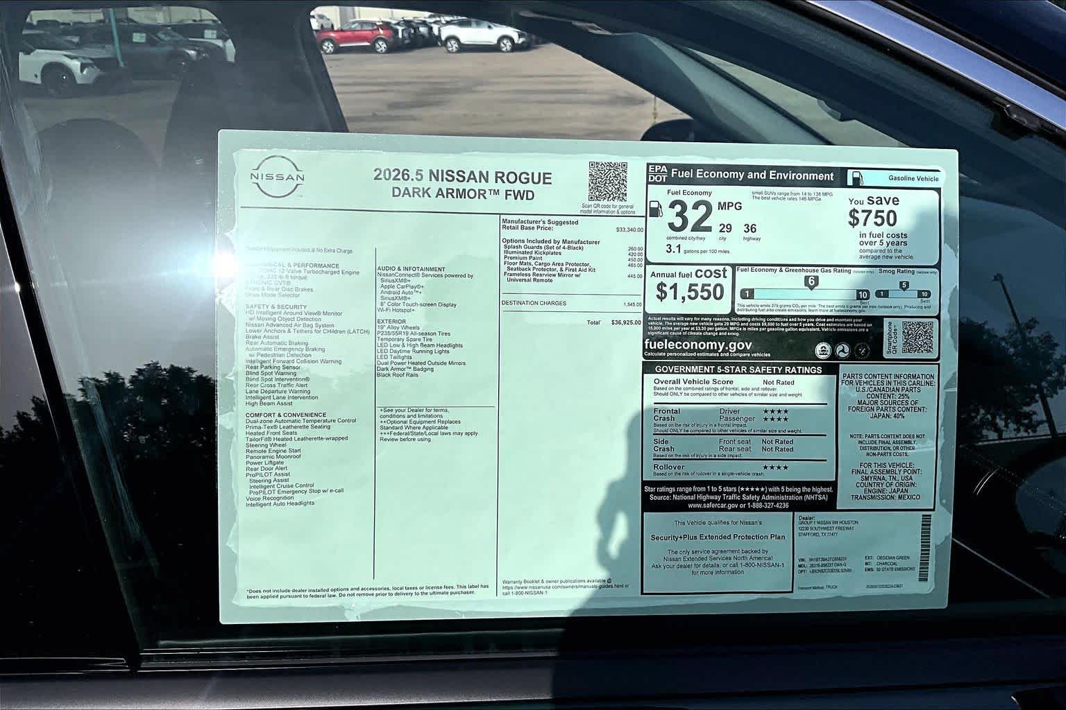 New 2026 Obsidian Green Pearl Nissan Dark Armor image 19