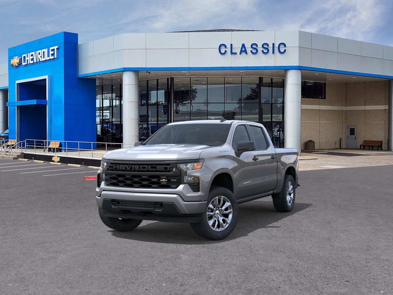2026 Chevrolet Silverado 1500 Custom Gray at Classic Elite Chevrolet Sugar Land