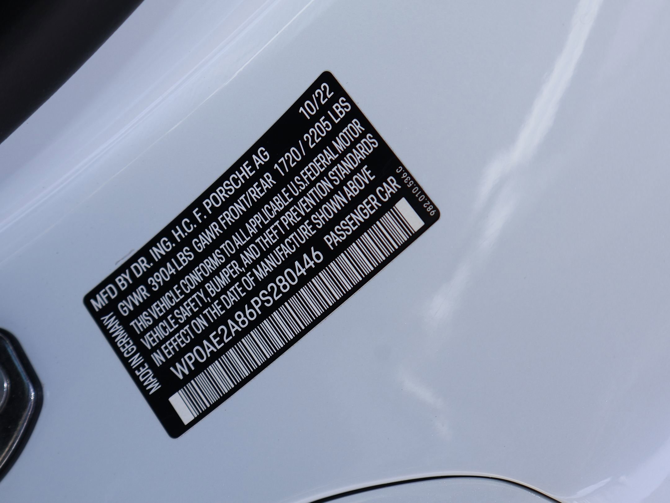 Certified Used 2023 Carrara White Metallic Porsche GT4 RS image 29
