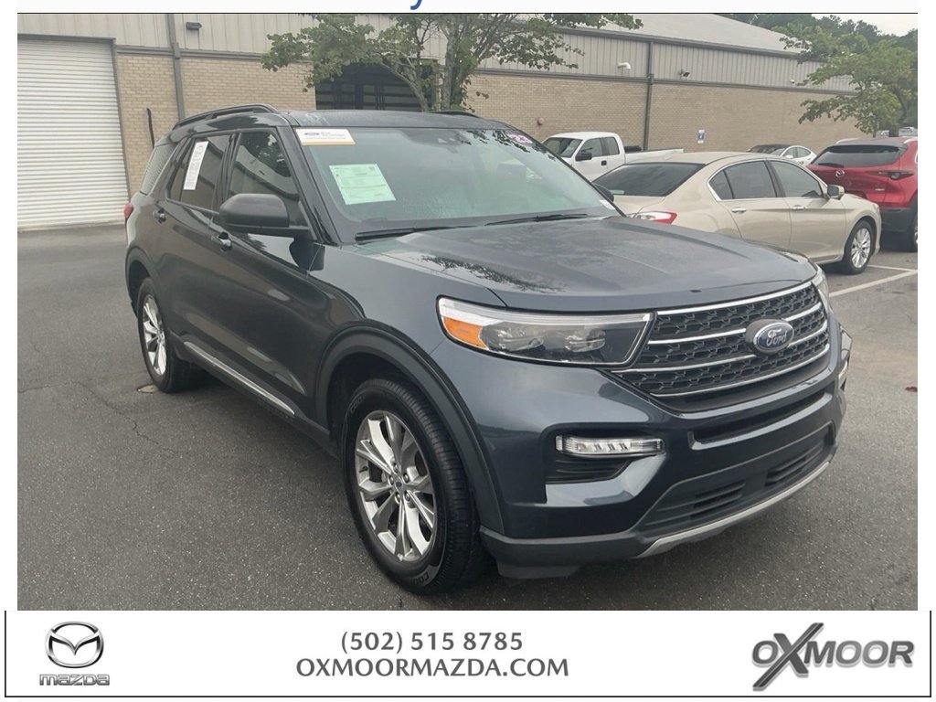 Used 2023 Stone Blue Metallic Ford XLT image 1