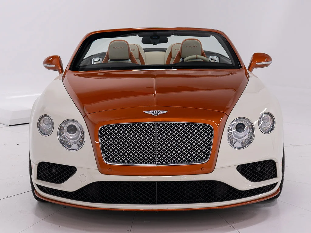 Certified Used 2017 Orange Flame over Ghost White by Mulliner PCG Bentley W12 Convertible image 8
