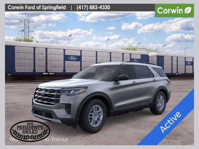 New 2026 Carbonized Gray Metallic Ford Active image 1