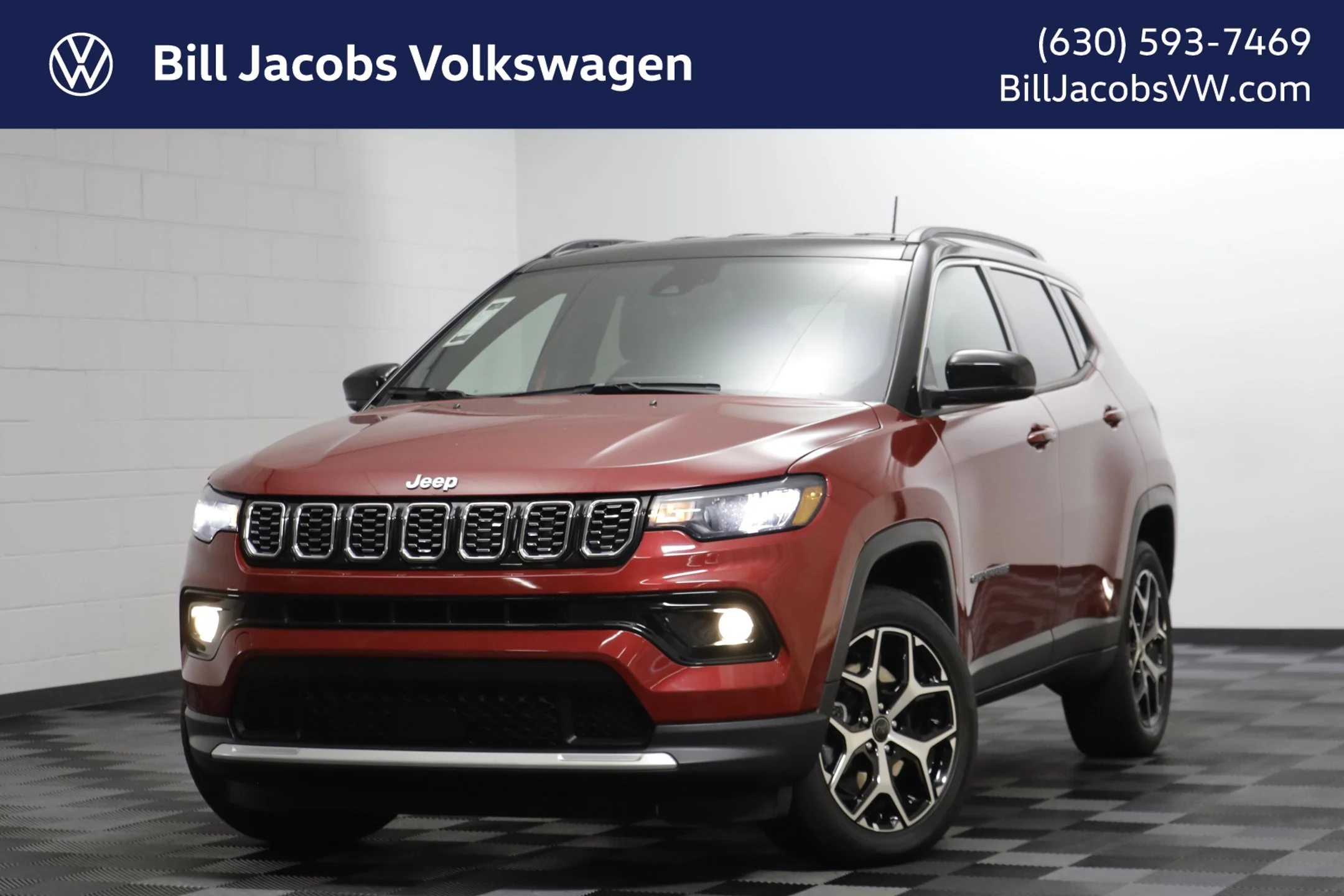 Used 2025 Red Hot Pearlcoat Jeep Limited image 1
