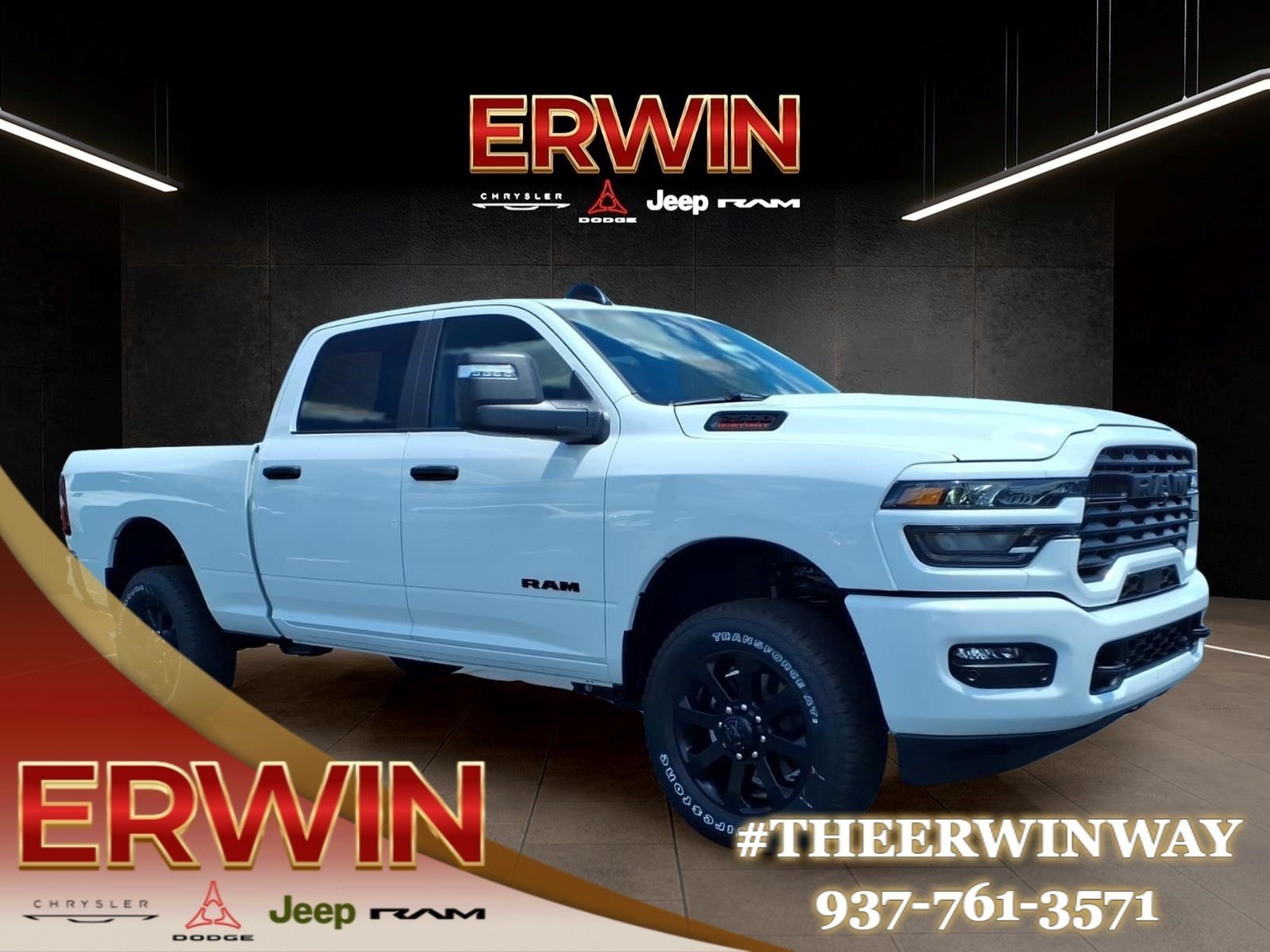 New 2026 Bright White Clear-Coat Exterior Paint RAM Big Horn image 1