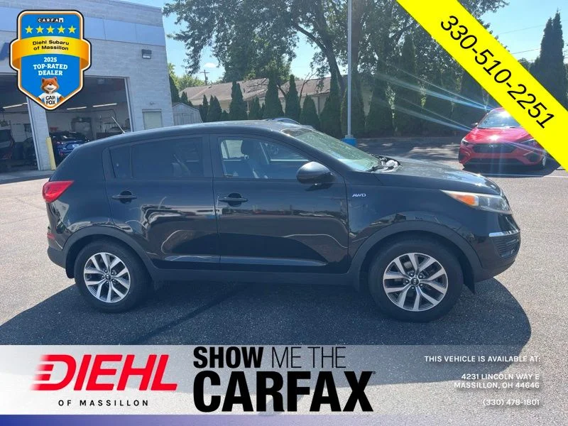 Used 2015 Kia Sportage LX with VIN KNDPBCAC3F7781924 for sale in Massillon, OH