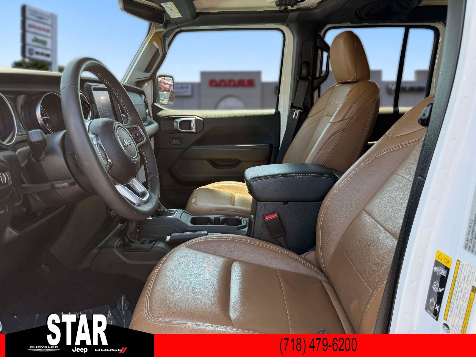 Used 2023 Bright White Clearcoat Jeep Sahara image 18