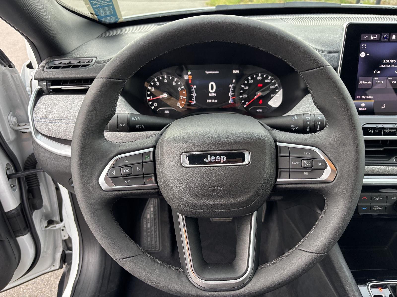 Used 2023 Bright White Clearcoat Jeep Latitude image 20