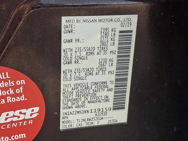 Used 2019 Brown Nissan SL image 27
