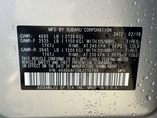Used 2019 Ice Silver Metallic Subaru 2.5i Premium image 19