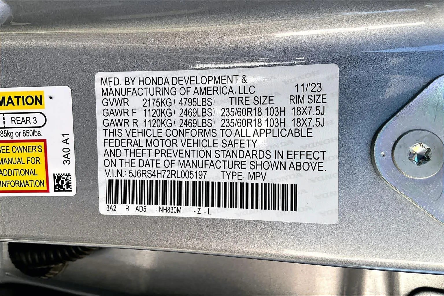 Used 2024 Lunar Silver Metallic Honda EX-L image 36