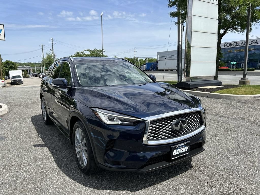 Certified Used 2023 Blue INFINITI LUXE image 2