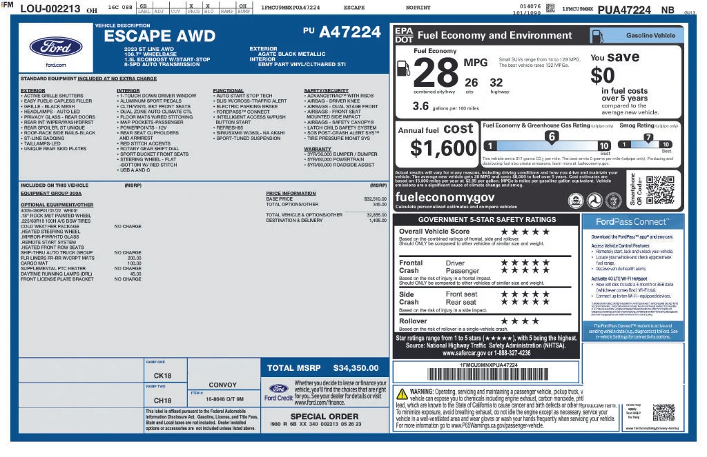 Used 2023 Black Metallic Ford ST-Line image 25