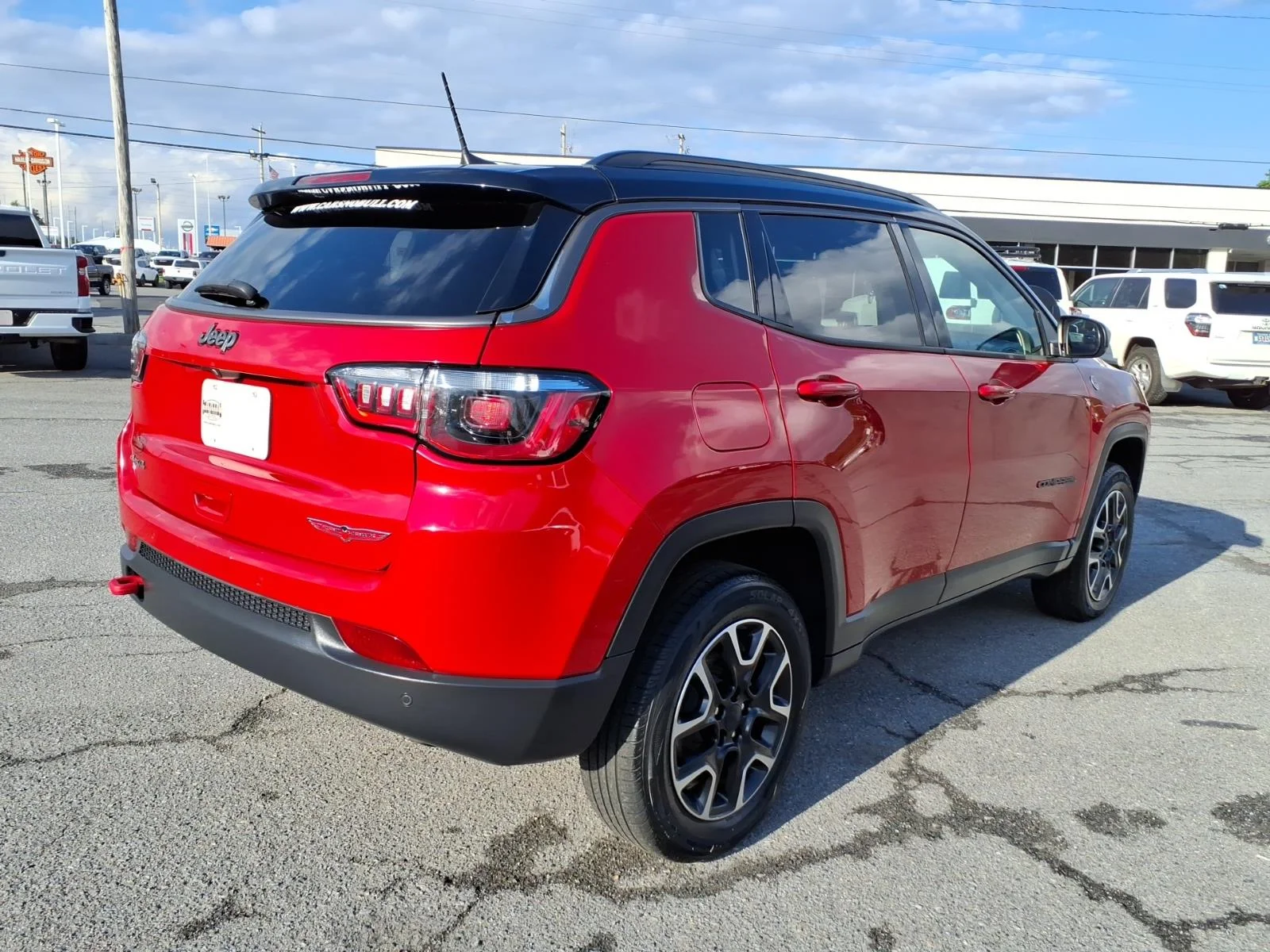 Used 2021 Red Redline Pearlcoat Jeep Trailhawk image 25