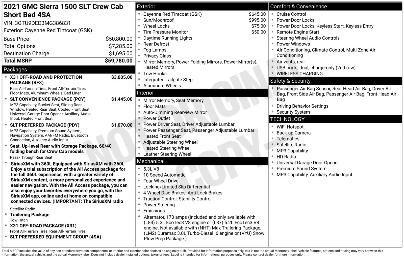 Used 2021 GMC Sierra 1500 SLT with VIN 3GTU9DED3MG386831 for sale in Brainerd, Minnesota