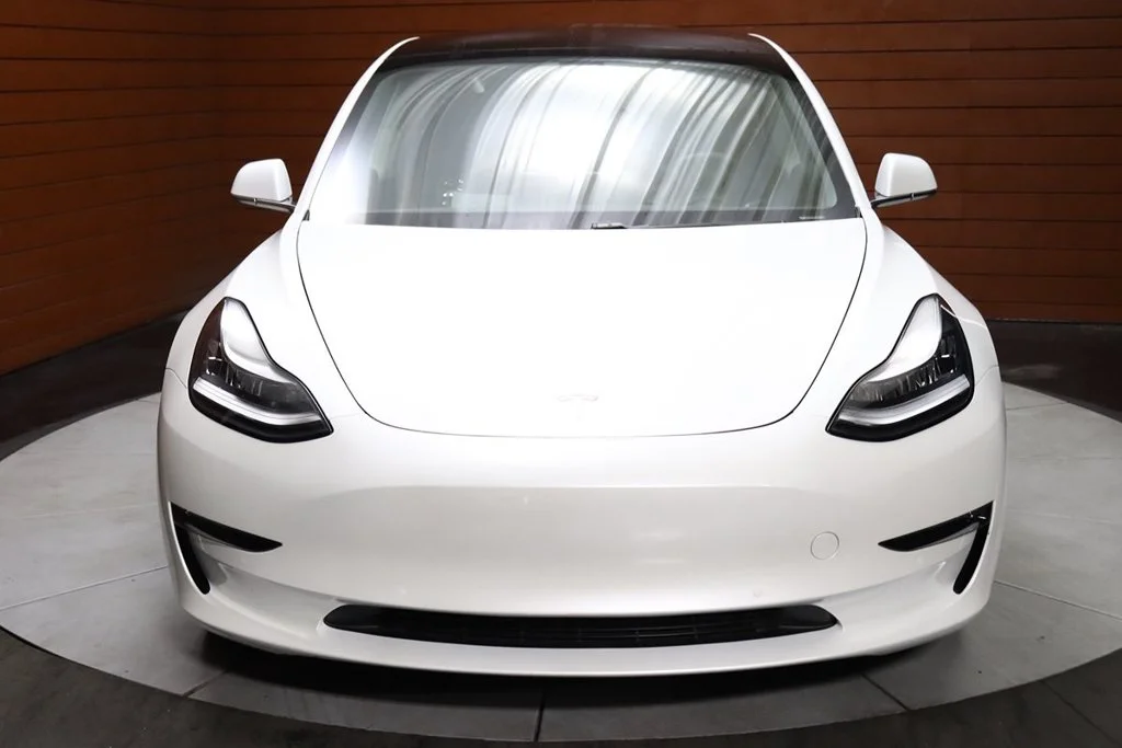 Used 2020 Pearl White Multi-Coat Tesla Long Range image 2