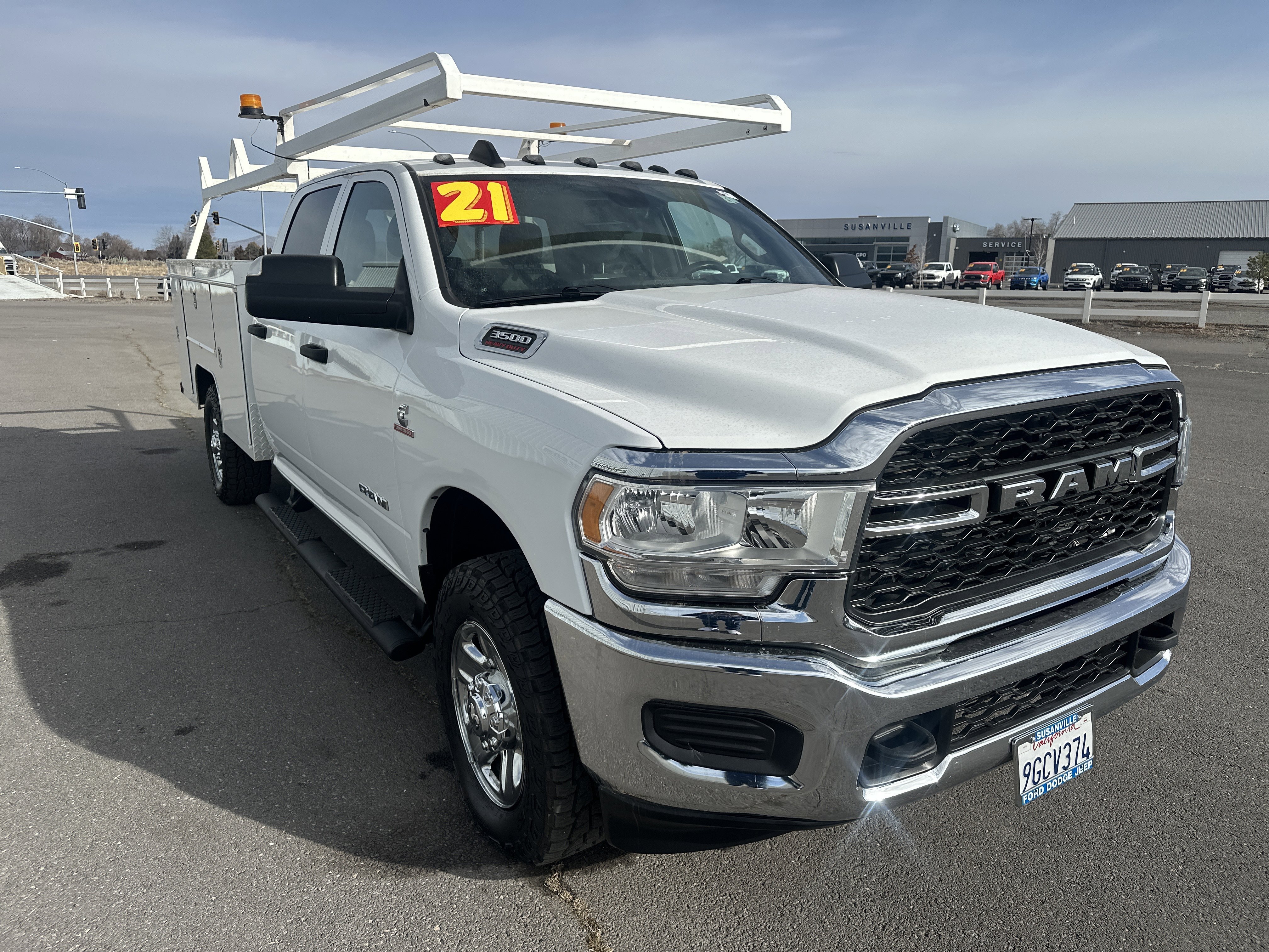 Used 2021 Bright White Clearcoat Ram Tradesman image 7