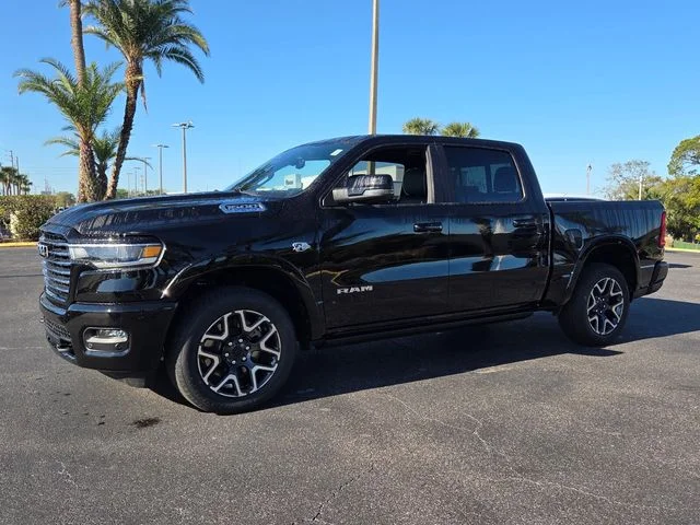 New 2026 Diamond Black Crystal Pearl-Coat Exterior Paint RAM Laramie image 3