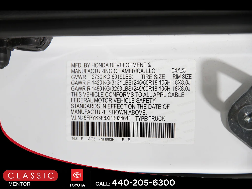 Used 2023 Platinum White Pearl Honda Black Edition image 23