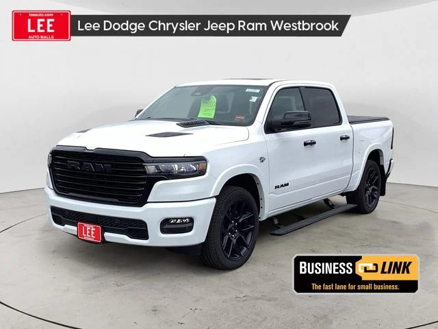 New 2026 Bright White Clearcoat Ram LARAMIE CREW CAB 4X4 5