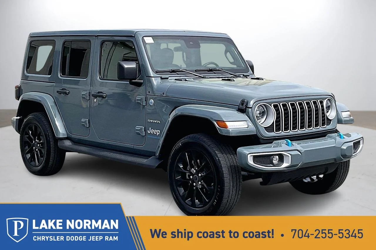 Certified Used 2024 Gray Jeep Sahara 4xe image 1