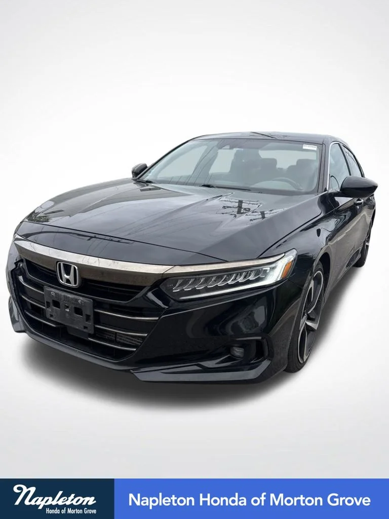Used 2021 Crystal Black Pearl Honda Sport image 1