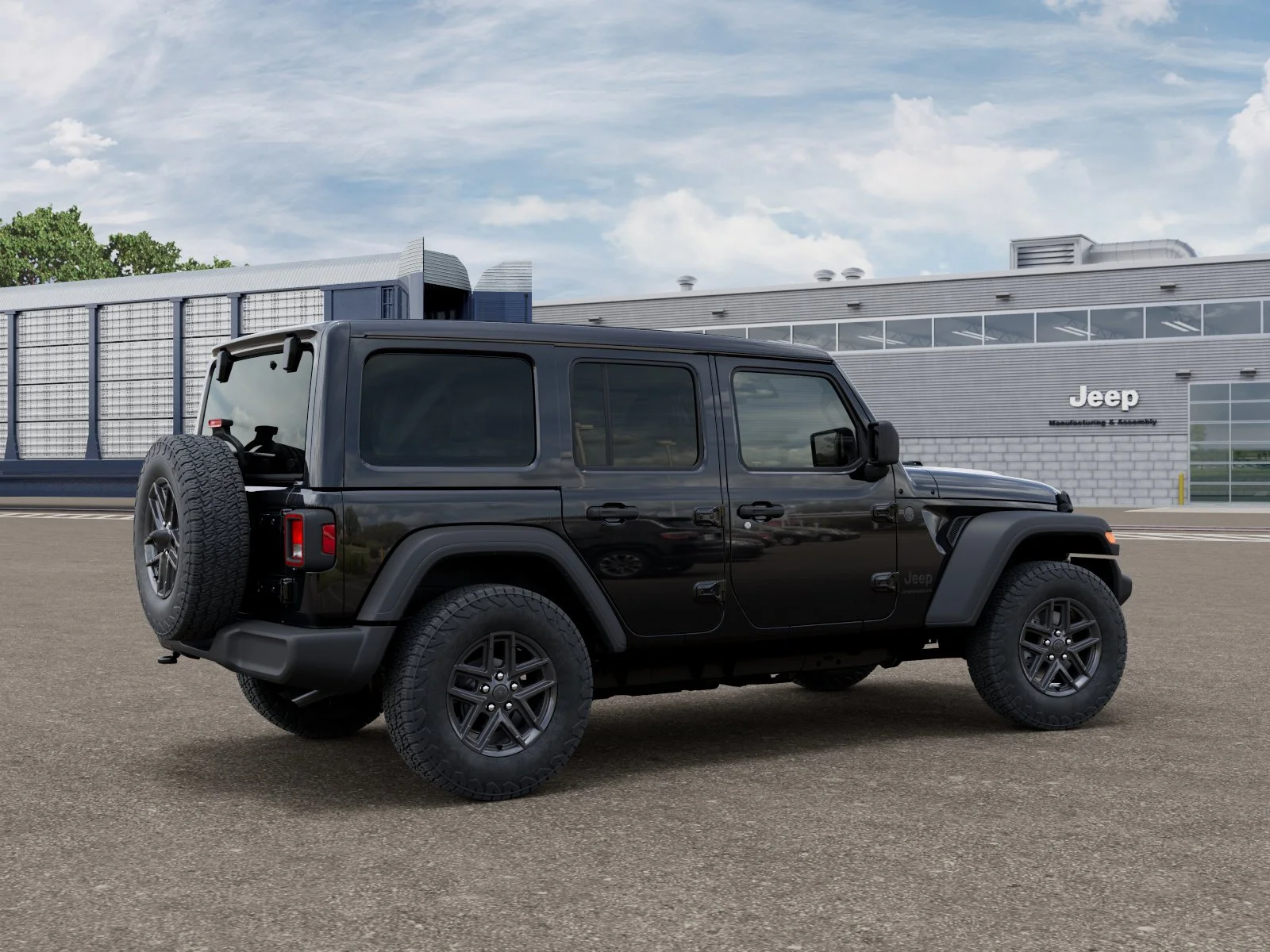 New 2026 Black Clear-Coat Exterior Paint Jeep Sport S image 2