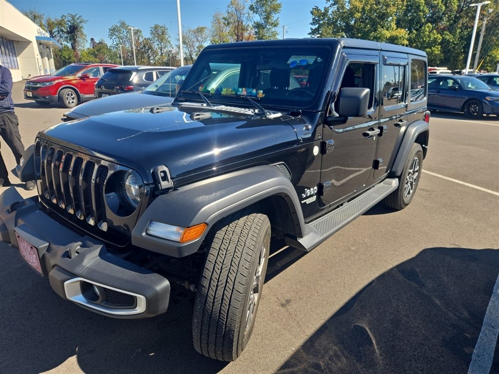 Used 2021 BLACK CLEARCOAT Jeep Unlimited Sport S image 3