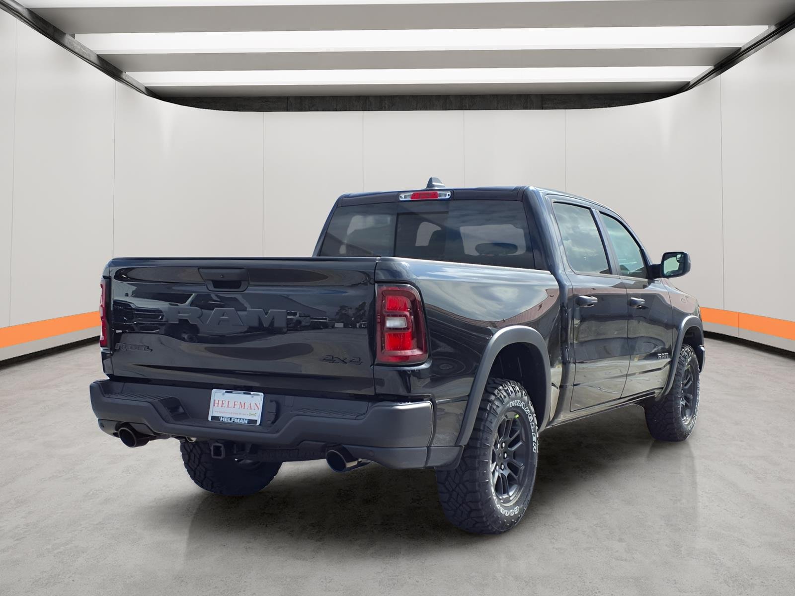 New 2026 Diamond Black Crystal Pearl-Coat Exterior Paint RAM Rebel image 6