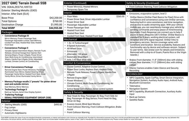 New 2027 Sterling Metallic GMC Denali image 5