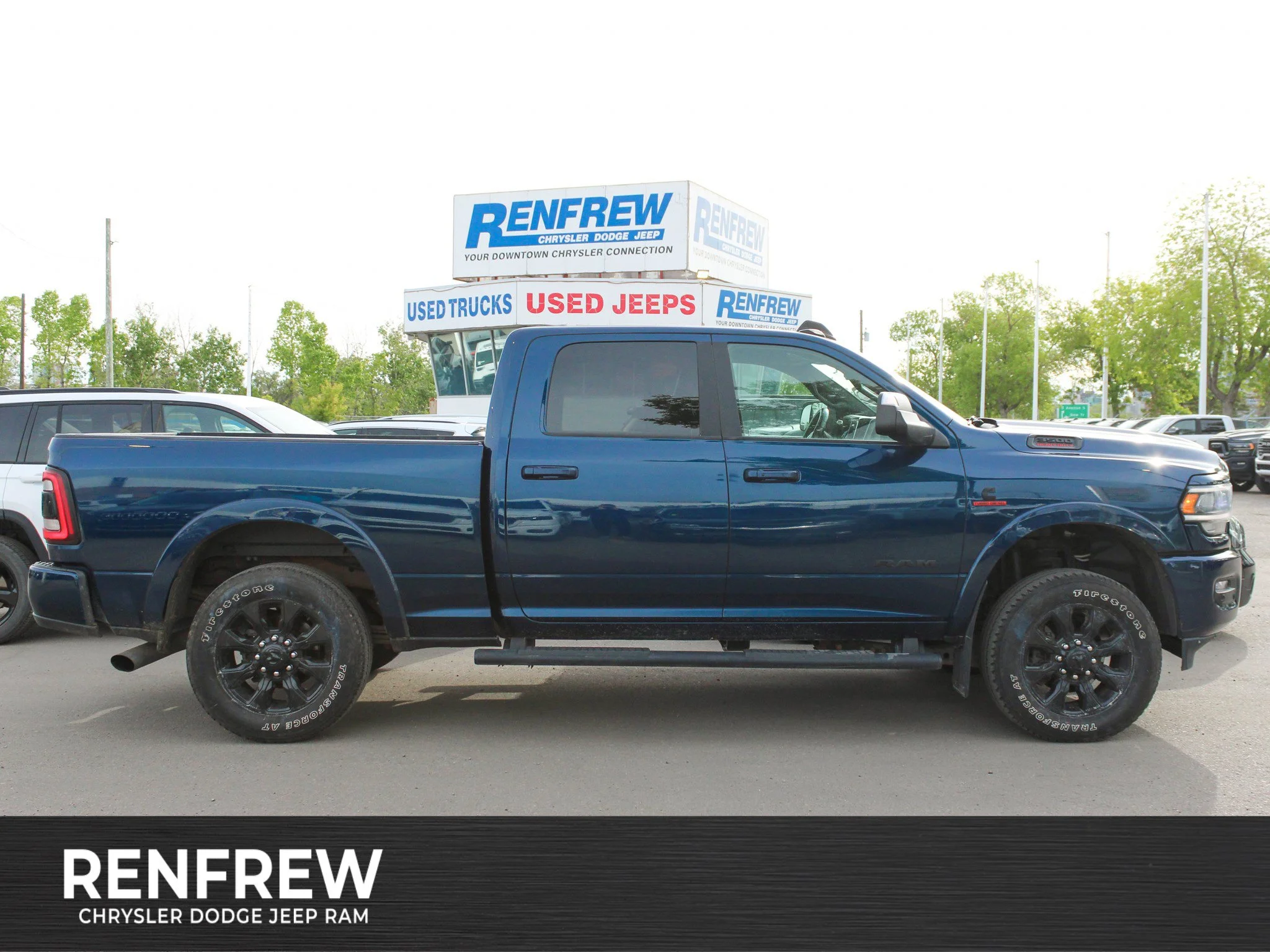 Used 2021 Blue RAM Laramie * Night Edition | Cummins Diesel | Rear Air Suspension | Harman/Kardon | Apple CarPlay image 1